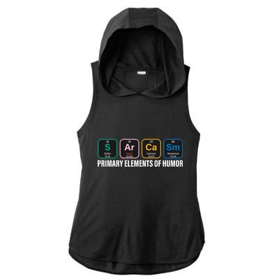 Primary Elements of Humor Ladies PosiCharge Tri-Blend Wicking Draft Hoodie Tank