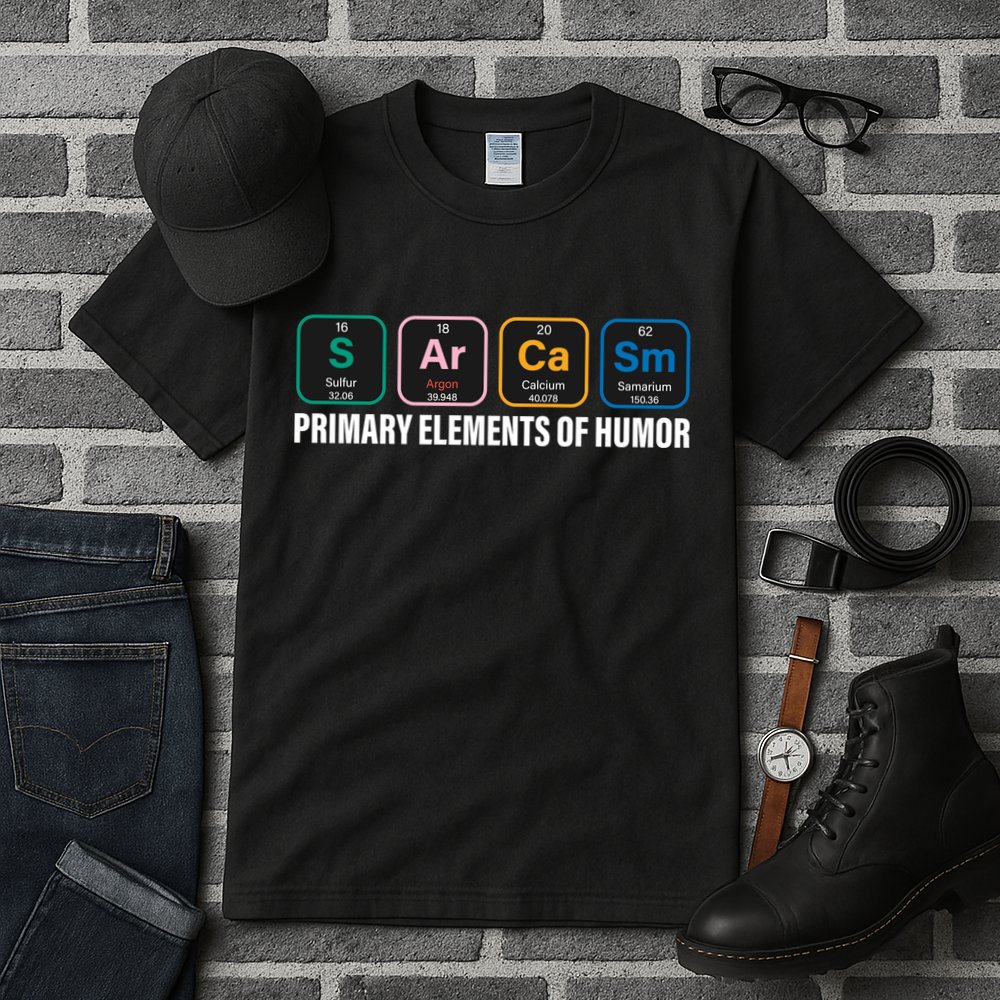 Primary Elements of Humor Tall T-Shirt