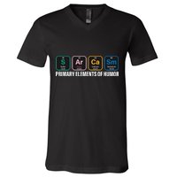 Primary Elements of Humor V-Neck T-Shirt