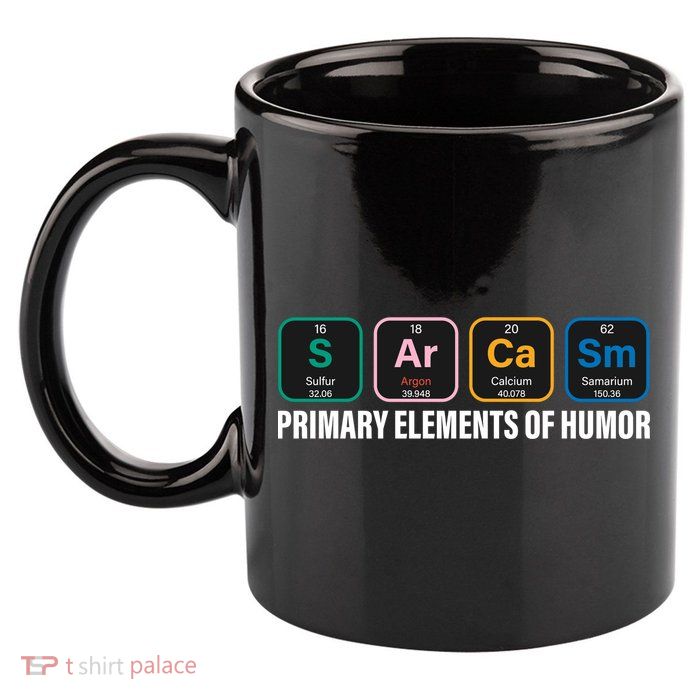 Primary Elements of Humor 11oz C Handle Ceramic Mug