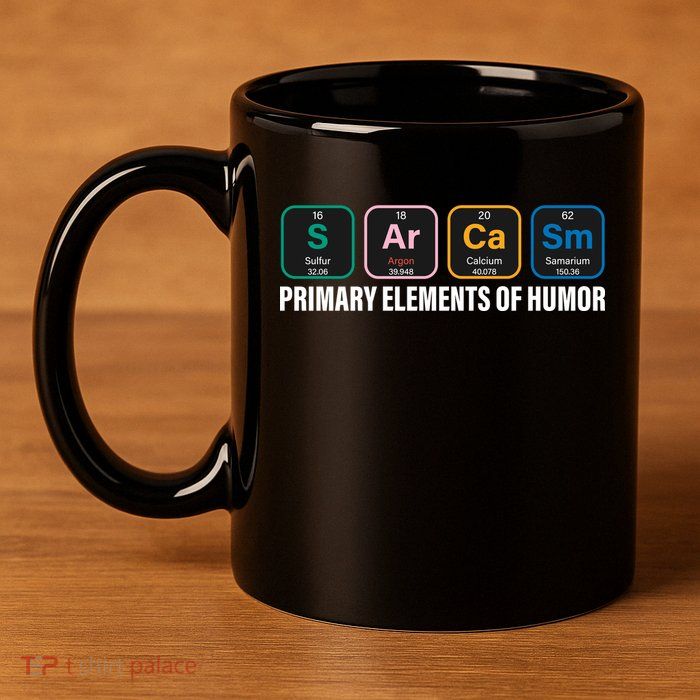 Primary Elements of Humor 11oz C Handle Ceramic Mug