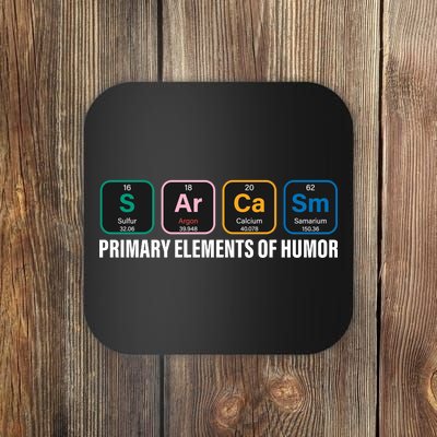 Primary Elements of Humor Coaster