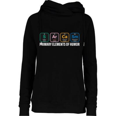 Primary Elements of Humor Womens Funnel Neck Pullover Hood