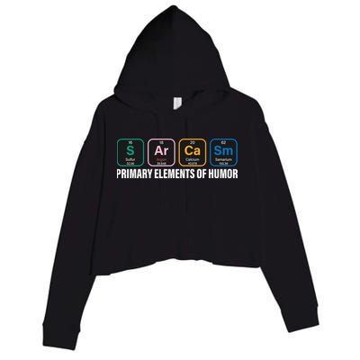 Primary Elements of Humor Crop Fleece Hoodie