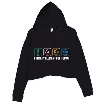 Primary Elements of Humor Crop Fleece Hoodie