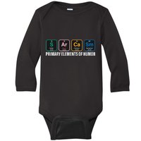 Primary Elements of Humor Baby Long Sleeve Bodysuit