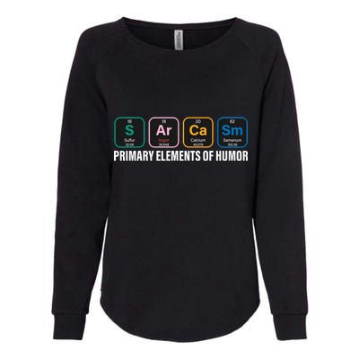 Primary Elements of Humor Womens California Wash Sweatshirt