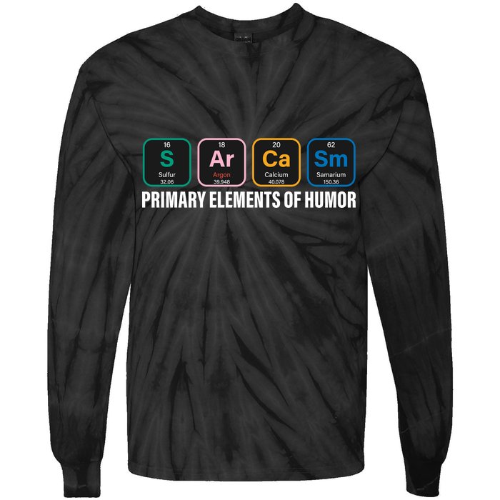 Primary Elements of Humor Tie-Dye Long Sleeve Shirt