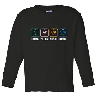 Primary Elements of Humor Toddler Long Sleeve Shirt