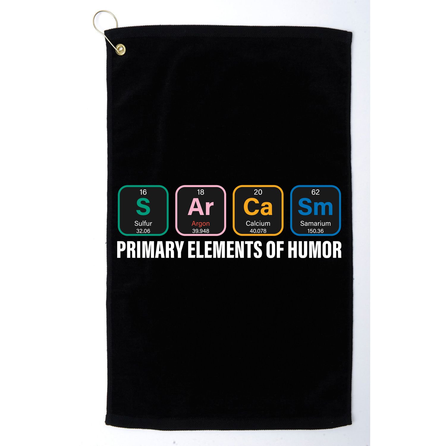 Primary Elements of Humor Golf Towel