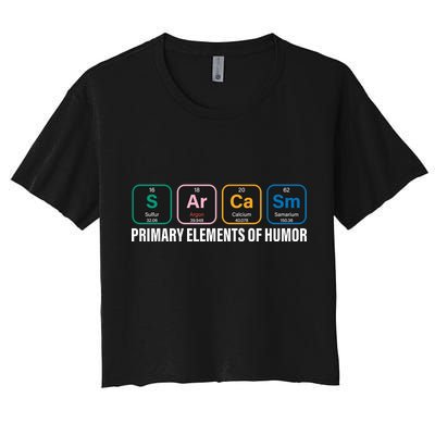 Primary Elements of Humor Women's Crop Top Tee