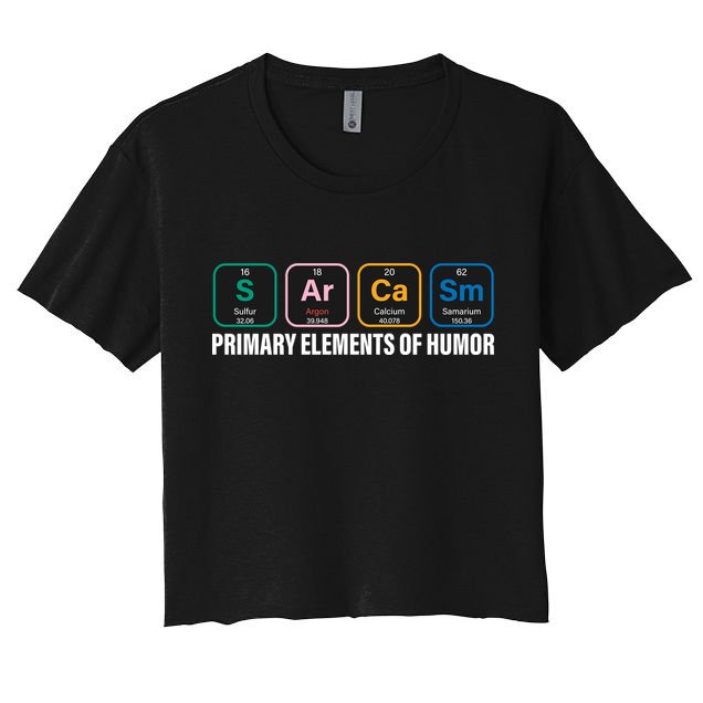 Primary Elements of Humor Crop Top