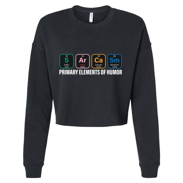 Primary Elements of Humor Cropped Pullover Crew