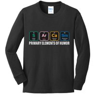 Primary Elements of Humor Kids Long Sleeve Shirt