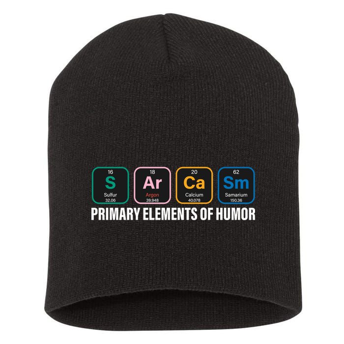 Primary Elements of Humor Short Acrylic Beanie