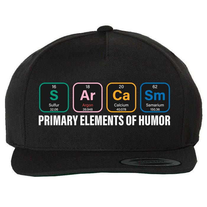 Primary Elements of Humor Wool Snapback Cap