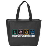 Primary Elements of Humor Zip Tote Bag