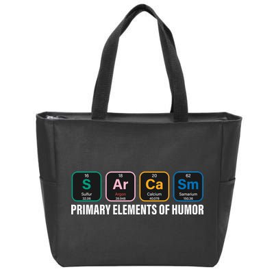 Primary Elements of Humor Zip Tote Bag