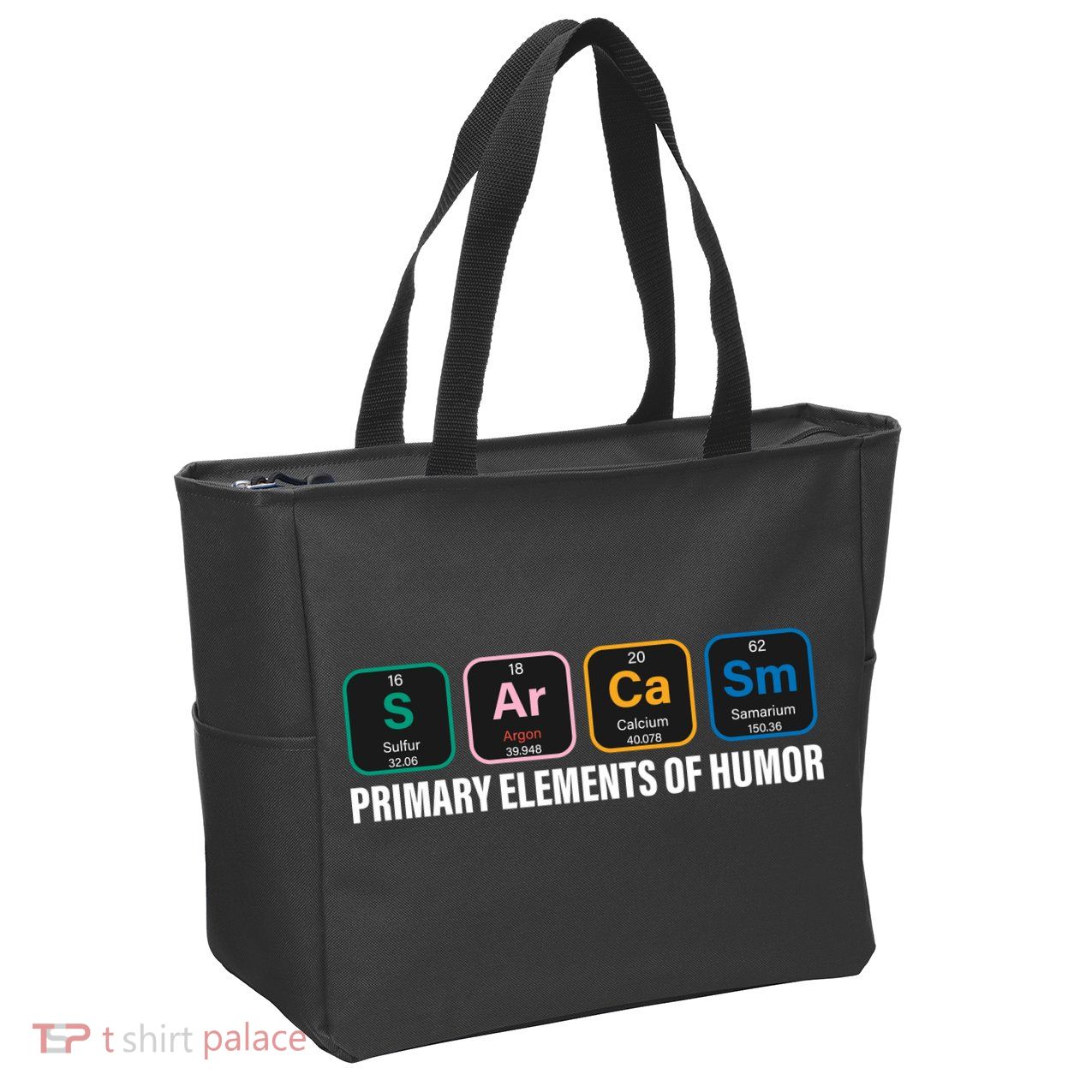 Primary Elements of Humor Zip Tote Bag