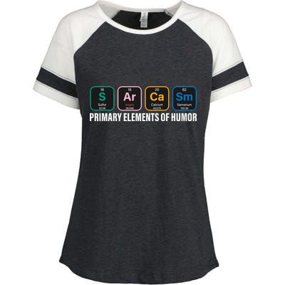 Primary Elements of Humor Enza Ladies Jersey Colorblock Tee