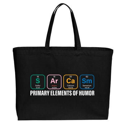 Primary Elements of Humor Cotton Canvas Jumbo Tote