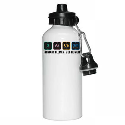 Primary Elements of Humor Aluminum Water Bottle