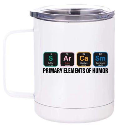 Primary Elements of Humor 12 oz Stainless Steel Tumbler Cup