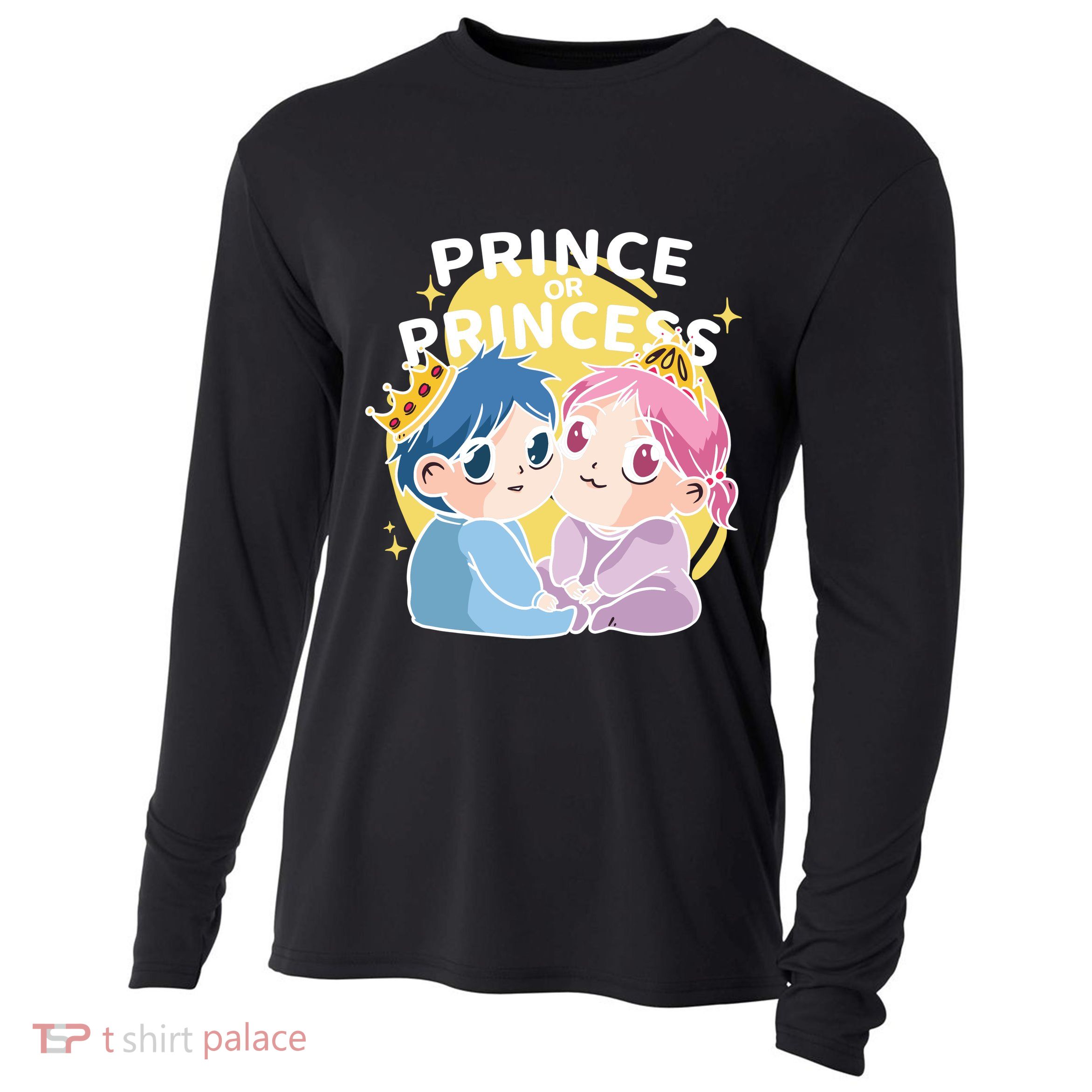 Prince Or Princess Babies Cooling Performance Long Sleeve Crew
