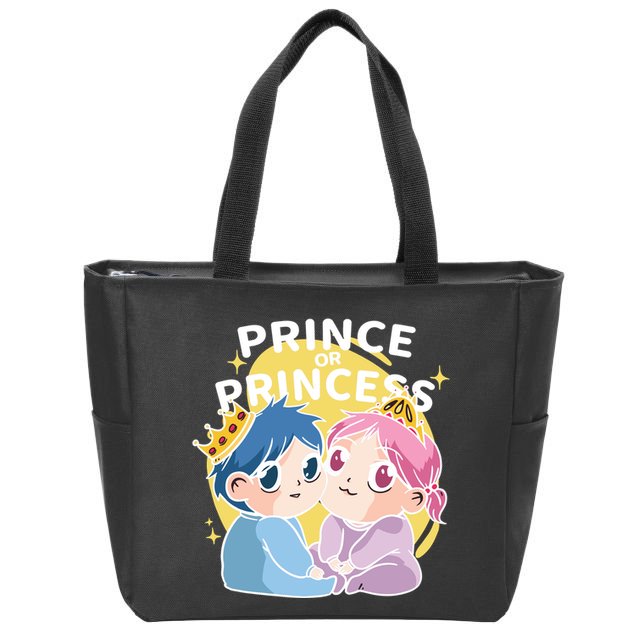 Prince Or Princess Babies Zip Tote Bag