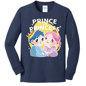 Prince Or Princess Babies Kids Long Sleeve Shirt