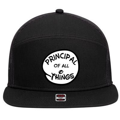 Principal of all Things 7 Panel Mesh Trucker Snapback Hat