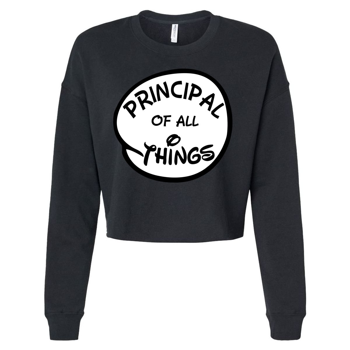 Principal of all Things Cropped Pullover Crew
