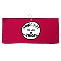 Principal of all Things Large Microfiber Waffle Golf Towel