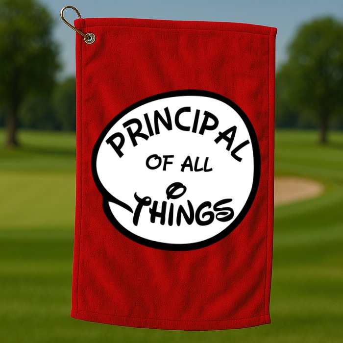 Principal of all Things Golf Towel