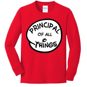 Principal of all Things Kids Long Sleeve Shirt