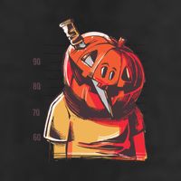 Prisoner Pumpkin Mug Shot Cool Comfort Performance Bucket Hat