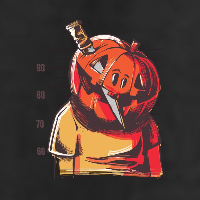 Prisoner Pumpkin Mug Shot Cool Comfort Performance Bucket Hat