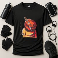 Prisoner Pumpkin Mug Shot Cooling Performance Crew T-Shirt