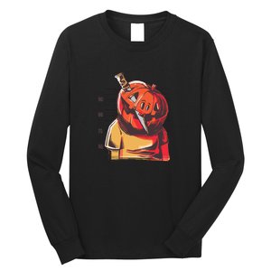 Prisoner Pumpkin Mug Shot Long Sleeve Shirt