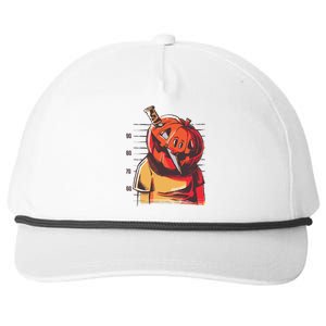 Prisoner Pumpkin Mug Shot Snapback Five-Panel Rope Hat