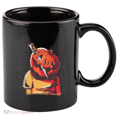 Prisoner Pumpkin Mug Shot 11oz C Handle Ceramic Mug