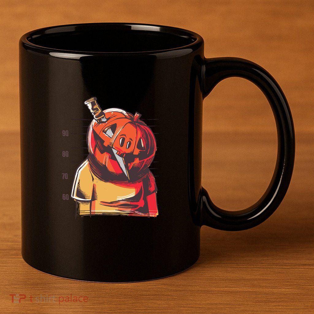 Prisoner Pumpkin Mug Shot 11oz C Handle Ceramic Mug