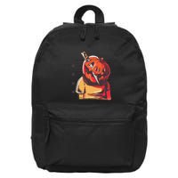 Prisoner Pumpkin Mug Shot 16 in Basic Backpack