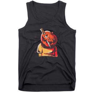 Prisoner Pumpkin Mug Shot Tank Top