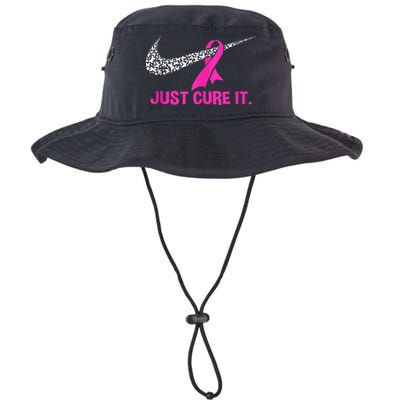 Pink Ribbon Just Cure It Support Breast Cancer Month Warrior Legacy Cool Fit Booney Bucket Hat