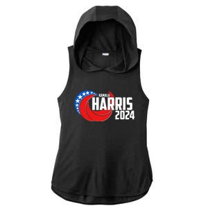 Patriotic Rwb Kamala Harris 2024 Ladies PosiCharge Tri-Blend Wicking Draft Hoodie Tank