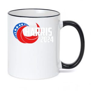 Patriotic Rwb Kamala Harris 2024 11oz Black Color Changing Mug