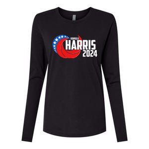 Patriotic Rwb Kamala Harris 2024 Womens Cotton Relaxed Long Sleeve T-Shirt