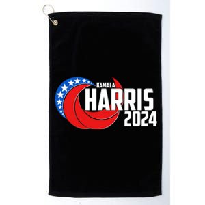 Patriotic Rwb Kamala Harris 2024 Platinum Collection Golf Towel