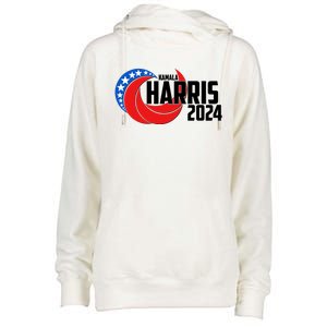 Patriotic Rwb Kamala Harris 2024 Womens Funnel Neck Pullover Hood